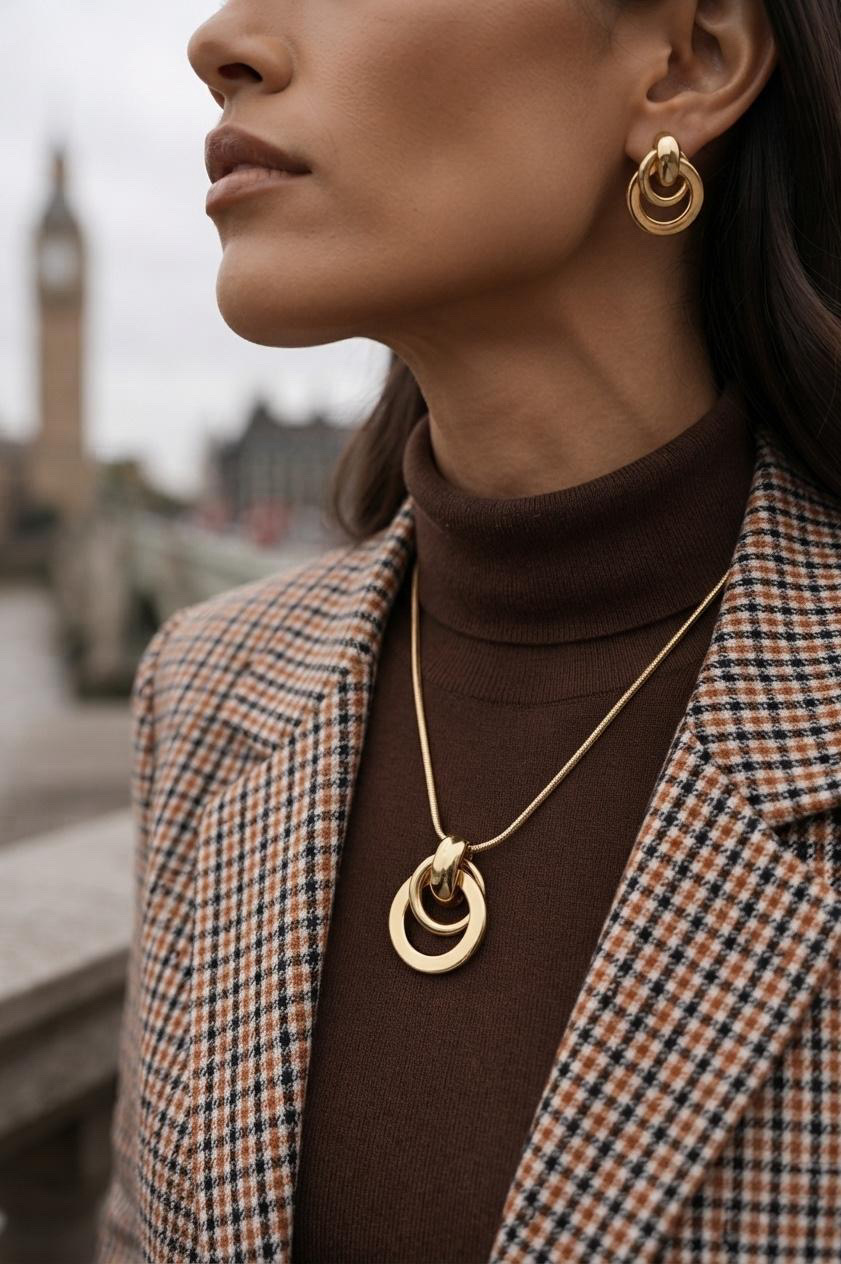 The Richmond Knot Jewellery Set — Gold Premium Jewellery Collection • Timeless British Elegance • Designed for Everyday Luxury