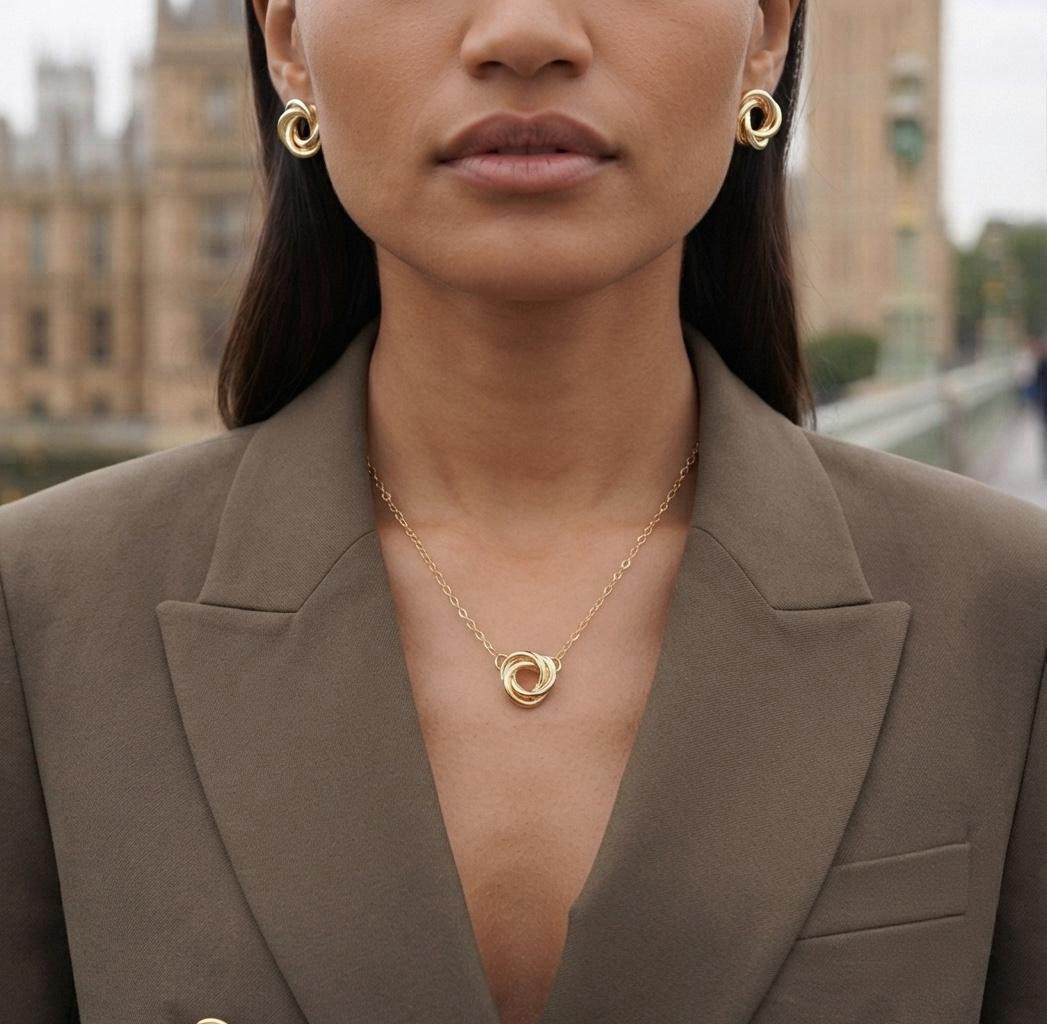 The Belgrave Link Jewellery Set — Gold Premium Jewellery Collection • Timeless British Elegance • Designed for Everyday Luxury